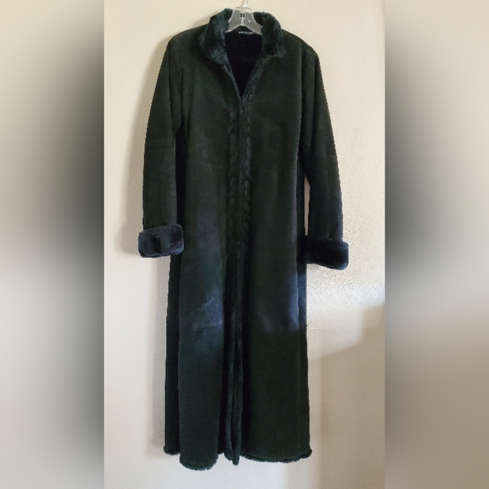Marvin Ricards Black Suede Coat, XS/S